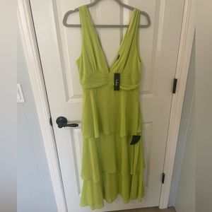 Lulus Celebration Time Dress, lime green, NWT, Large